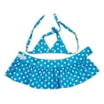 thumbnail image 3 of Dog Bikini Swimsuit Summer Puppy Bathing Dress Beach Clothes Cat Costume for Puppy Dog Cat (XS, Blue Polka dots), 3 of 5