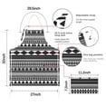 thumbnail image 7 of Black White Ethnic Pattern Apron-Garden Aprons for Women with Pockets-Cotton Linen Waterproof Kitchen Cooking Gardening Aprons Adjustable for Kitchen,Cooking,BBQ and Salon 33x27 Inch, 7 of 7