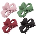 thumbnail image 1 of Paquete de 4 pinzas para el cabello grandes, pinzas para el cabello con forma de mariposa hueca, pinzas grandes antideslizantes para mujeres y niñas, cabello fino, sujeción fuerte para cabello grueso, 1 of 7
