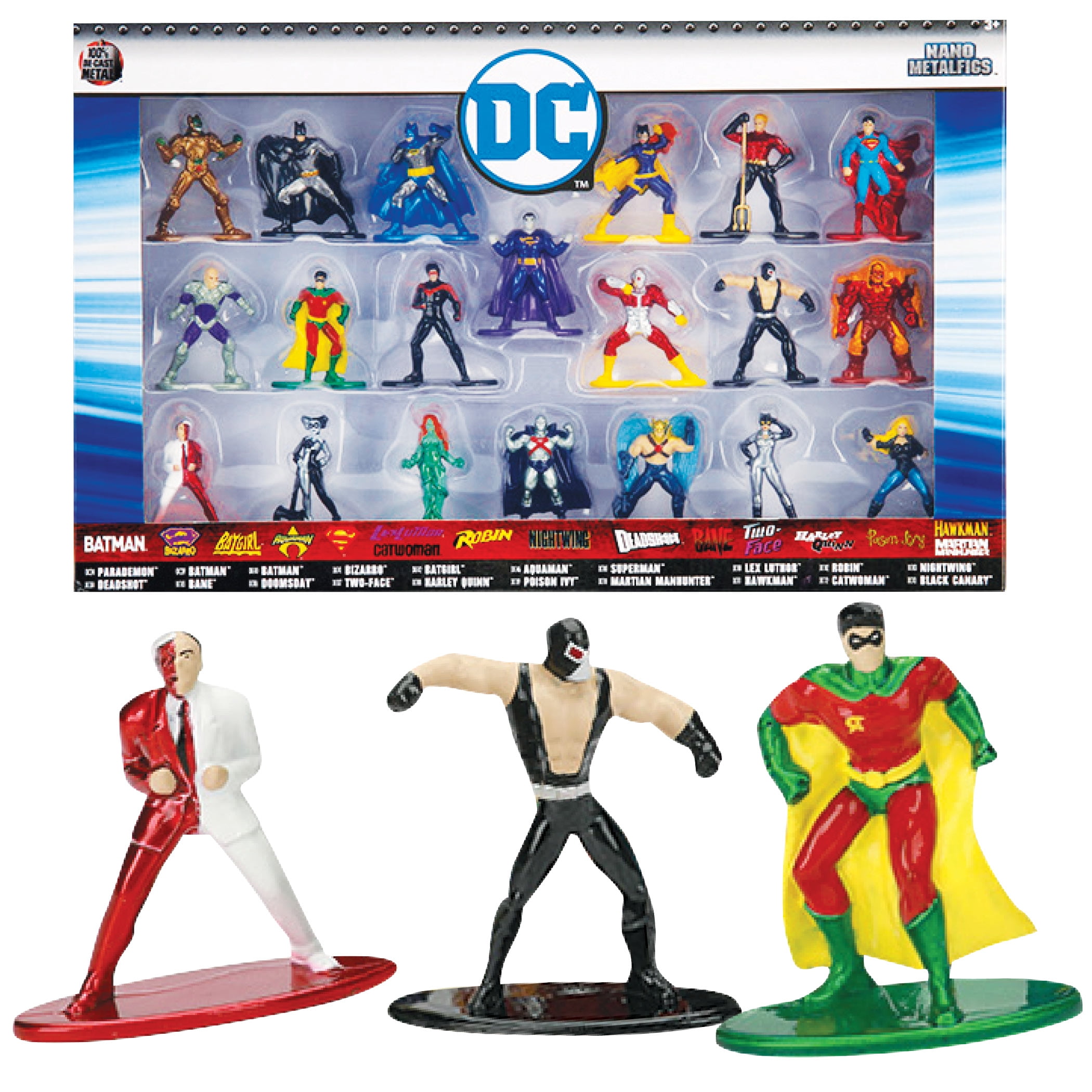 Jada Toys - DC Universe Nano METALFIGS 1.65" Die-Cast Figures 20-Pack ...