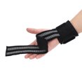 thumbnail image 4 of Deporte levantamiento de pesas Pull-up Correa gimnasio entrenamiento de potencia muñequeras de levantamiento de pesas cinturón WrapBlack, 4 of 8