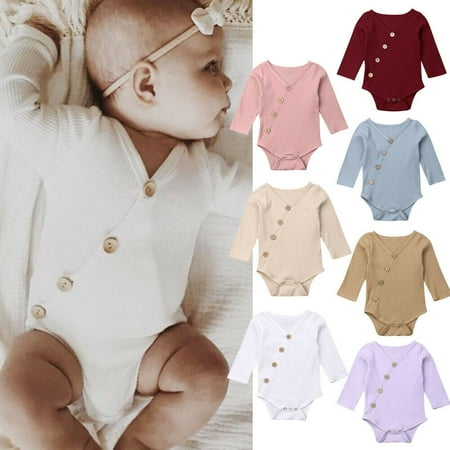 

Newborn Infant Baby Boy Girl Clothes Romper Cotton Bodysuit Jumpsuit Outfit