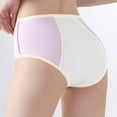 thumbnail image 2 of Women's Leakproof Briefs - Pure Crotch, Breathable, High Waist Menstrual Underwear, 2 of 4