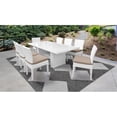 thumbnail image 1 of Miami Table à Manger Patio Extérieur Rectangulaire W / 8 Chaises Sans Bras, 1 of 2