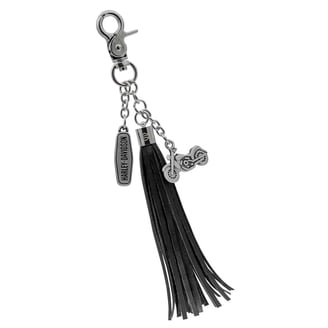 Harley-Davidson Embroidered Woven Key Chain, Bar & Shield Logo