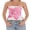 White, variant on Women Tube Tops Flower/Zebra Pattern Print Strapless Tops Summer Fashion Backless Bandeau Shirts Streetwear