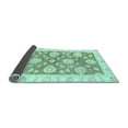 thumbnail image 2 of Ahgly Company Indoor Rectangle Oriental Light Blue Traditional Area Rugs, 7' x 9', 2 of 4