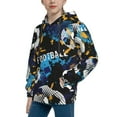 thumbnail image 2 of Kll Unisex Kids Boys Girls Hooded Pocket Pullover Hoodies-Football, 2 of 9