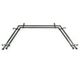 thumbnail image 2 of Rene 13/16" Double Bay Window curtain rod Adjustable 20"-36", 38"-72" - Black,(ABay-37-2D), 2 of 4