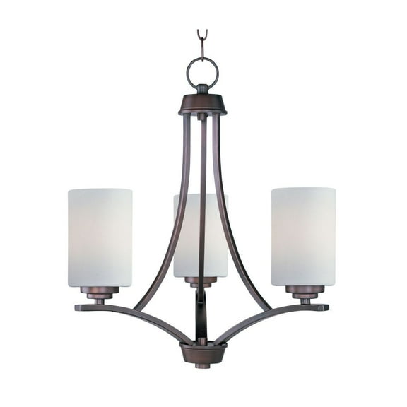 20033SWOI Maxim Lighting Deven- 18 Inch 3 Light Semi-Flush Mount in Contemporary style-Oil Rubbed Bronze Finish