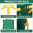 thumbnail image 2 of 3-in-1 Toddler Swing, Baby Swing Set for Indoor and Outdoor Play, Kids Outdoor Swing, Green, 2 of 6