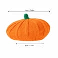thumbnail image 3 of LoTiSee Pumpkin Knitted Beret 10 Inch Halloween Winter Beanie for Adult Little One Orange Multiple Sizes Available, 3 of 6