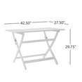 thumbnail image 4 of CoSoTower Foldable Dining Set, White, 4 of 9