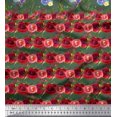 thumbnail image 2 of Soimoi Rayon Crepe Fabric Stripe & Paisley Decor Fabric Printed Yard 46 Inch Wide, 2 of 3