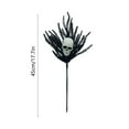 thumbnail image 3 of Halloween Black Conifer Branch 17.72in Artificial Pine Needle Pick, Bendable Gothic Decor for Spooky Wreaths Floral Arrangements, 3 of 6