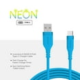 thumbnail image 6 of Liquipel Powertek Neon USB-A to USB-C - Blue, 6 of 7