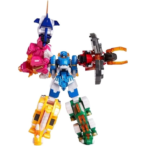 Miniforce Super Dino 7 Dinosaurs Transformed into one Robot Toy 18.3 x 4.9 x 16.1(in)