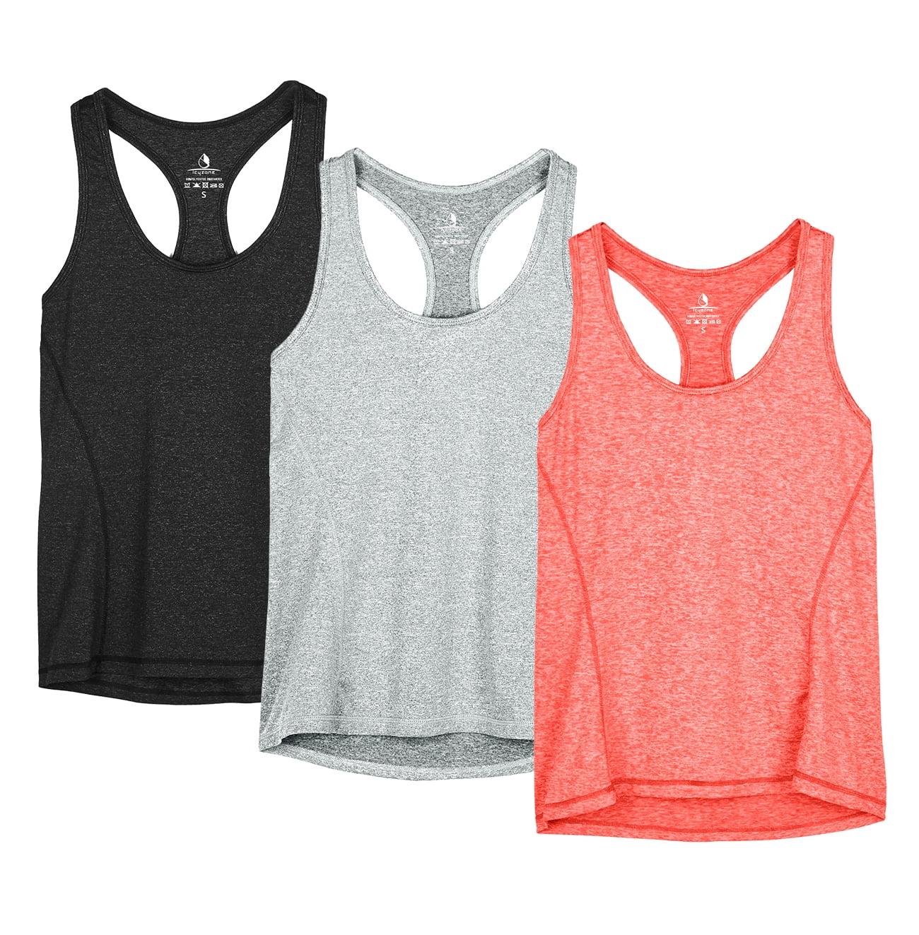 icyzone Workout Tank Tops for Women - Racerback Athletic Yoga Tops, Running  Exercise Gym Shirts(Pack of 3) - Walmart.com