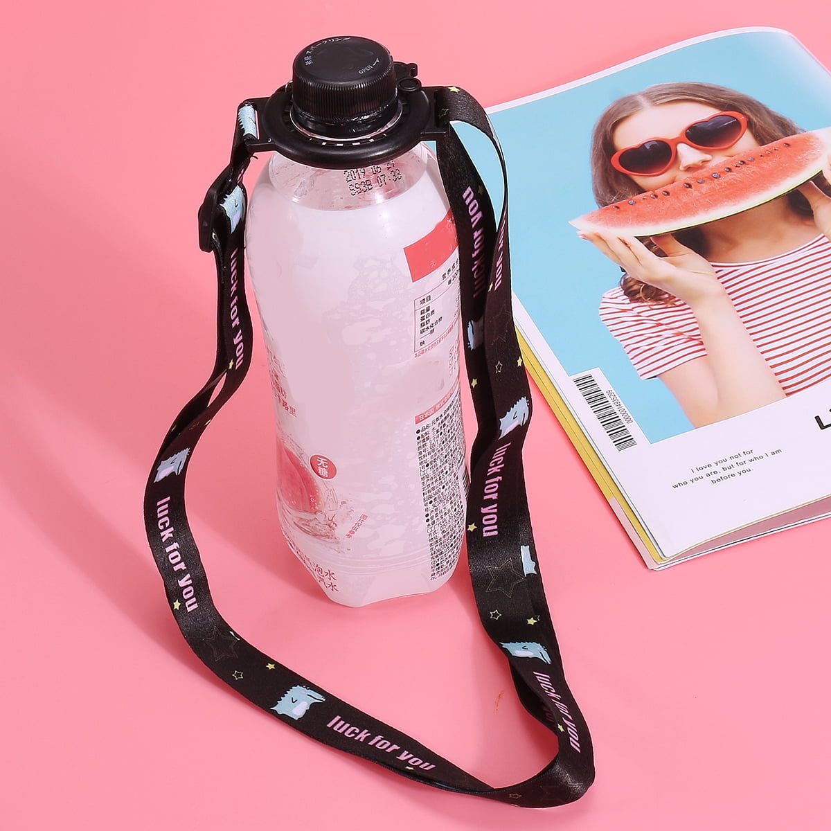 Bottle Hanging Strap, Water Bottle Shoulder Strap, Webbing Buckle Clip Key Bottle Hook Belt For