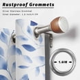 thumbnail image 2 of Outdoor Curtains for Patio Waterproof, Navy Blue Eucalyptus Outdoor Privacy Panels Grommet, Spring Summer Botanical Leaves Blackout Outside Curtains for Porch/Cabana/Pergola/Gazebo 54"x95", 1 Panel, 2 of 8