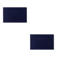 thumbnail image 1 of Moyic Alfombra de chenilla que no se desprende, textura , buena sensación de pisada, absorbente, baño, cocina, alfombra azul marino Armada 2Conjunto, 1 of 6
