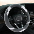 thumbnail image 6 of Cute Cat Ear Steering Wheel Cover Winter Warm Plush, Soft Non-Slip Grip Handle Protector, Fuzzy Cartoon Style Wheel Cover for Women Girls Car Accessories and Interior Decor, 6 of 6