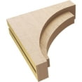 thumbnail image 6 of 4"W x 16"D x 16"H Thin Rivera Rough Cedar Woodgrain TimberThane Corbel, Primed Tan, 6 of 6