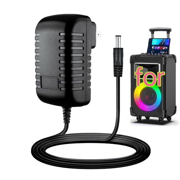 15V Charger Compatible with Karaoke Machine JYX AN20, GEYGUY GTSK10, TONOR K20 Speaker