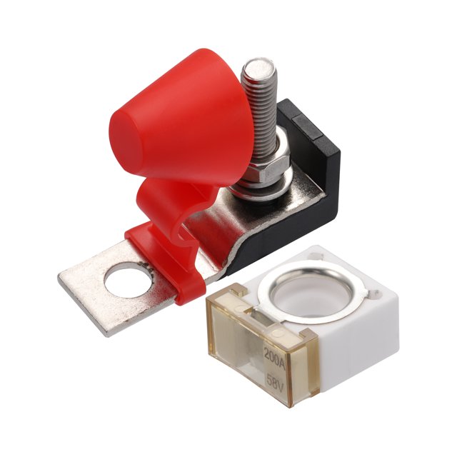 1 Juego 200A Batería Fusible Terminal Fusible Bloque Fusible 58V para Coche Barco