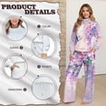 thumbnail image 6 of Xixirimido Hummingbird Vibrant Floral Print Women 2 Piece Lounge Sets Fall Fashion Outfit Sweatsuits Long Sleeve Sweatshirt & Wide Leg Sweatpants Matching Tracksuit Set, Small, 6 of 7