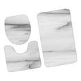 thumbnail image 1 of Bathroom Rugs Set 3 Pieces Super Soft and Comfortable with Toilet Seat Cover Light Gray, 1 of 8