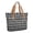 Gray and Black Checkered Pattern-1, variant on Black and White Checkered Pattern Large Tote Bag for Women, Polyester Roomy Beach Bag with Pockets and Zipper, Lightweight Gifts Ideas for Christmas Birthday