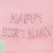 Ginger Ray Happy Birthday Letter Balloons Pink