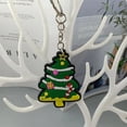 thumbnail image 1 of LLavero de goma de PVC de dibujos animados para niños, colgante de árbol de Navidad, Papá Noel, alce, muñeco de nieve, regalo de Navidad Kawaii, 1 of 4