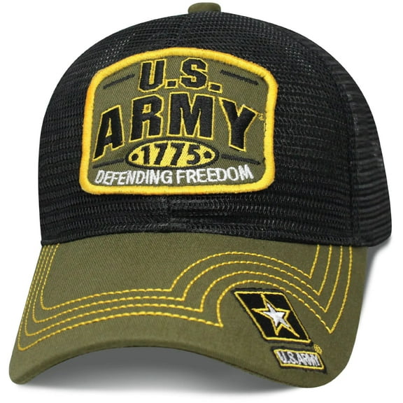 U.S Army 1775 Green Mesh Trucker Baseball Cap