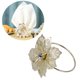 thumbnail image 1 of unbranded De Servilleta Metálicos Dorados Con Floral Para Bodas Y Eventos, 1 of 5