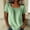 A78 Green, variant on Womens Linen Elegant Square Neck Short Sleeve Pleated Front Tunic Blouses Textured Lightweight Fabric Casual Loose Fit Vintage Smocked Bodice Work Office Shirts Tees Tops