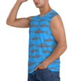 thumbnail image 3 of Balery Cute Shark Camisetas sin mangas para hombre, absorbe la humedad y protege contra el mal olor.-X-Large, 3 of 7