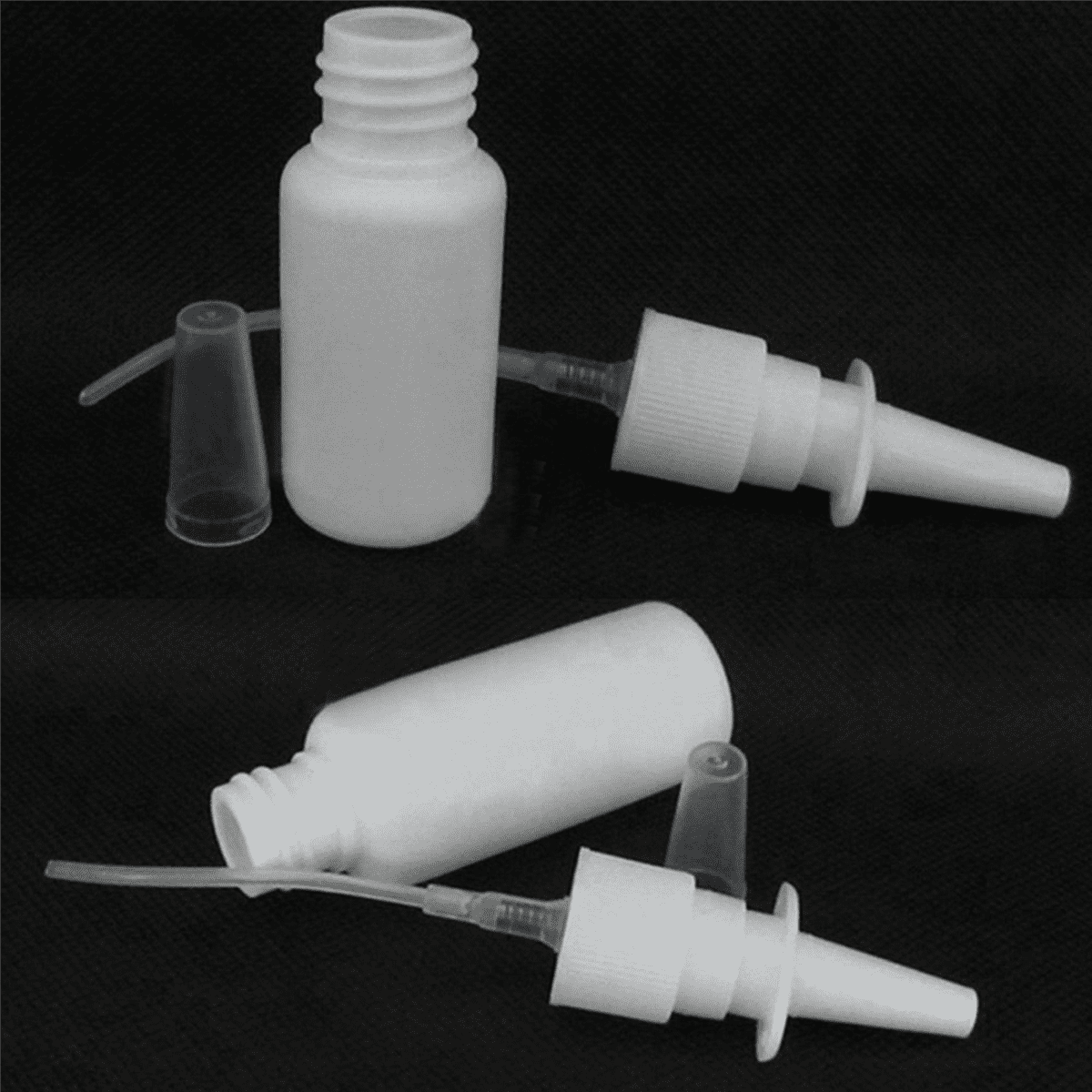 100Pcs 10Ml Bottle Refillable Plastic Mist Nose Nasal Sprayer