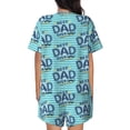 thumbnail image 3 of Picia Best Dad Ever Pajamas Sets for Women Soft Short-Sleeved Pjs with Lounge Shorts Two Piece Sleepwear-4X-Large, 3 of 9