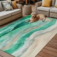 thumbnail image 2 of Fsddascl Green Coastal Outdoor Rug for Patio/Deck/Porch, Non-Slip Large Area Rug 4 x 6 Ft, Summer Beach Nautical Abstract Art Indoor Outdoor Rugs Washable Area Rugs, Reversible Camping Rug Carpet, 2 of 5