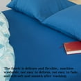 thumbnail image 4 of Microfiber California King Fitted Sheet, Wrinkle, Fade, Stain Resistant Deep Pocket Bed Sheet, Royal Blue, 4 of 7