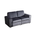 thumbnail image 3 of MAYEERTY Modular Loveseat Sofa Couch with Nailhead Trim & Anti-Insect Solid Wood Frame for Living Room, Dark Grey, 3 of 4