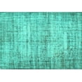 thumbnail image 1 of Ahgly Company Machine Washable Indoor Rectangle Abstract Turquoise Blue Contemporary Area Rugs, 5' x 7', 1 of 4