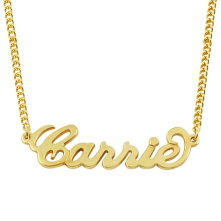 Name Necklace Personalized Name Necklace -18k Gold Plated Custom Made Any (Best Fashion Designer Name)