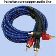 thumbnail image 6 of 5M Right Angle RCA Cable 90 Degree Support Bidirectional Transmission for Amplifiers DVDs CD Players, 6 of 10