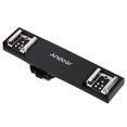 thumbnail image 4 of Andoer Dual Hot Shoe Flash  Light Bracket Splitter for  7DII 70D 5DR 5DRS 5DIII 6D  DSLR Camera Camcorder, 4 of 6