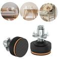 thumbnail image 7 of 3/8" Heavy Duty Leveling Feet with Rubber pad Leg levelers Screw in Tables, 7 of 7