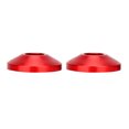 thumbnail image 3 of Universal CNC Aluminum Alloy Motorcycle Handlebar Handle Bar End Caps Accessories Pair Red 3.94 in / 10 cm, 3 of 9