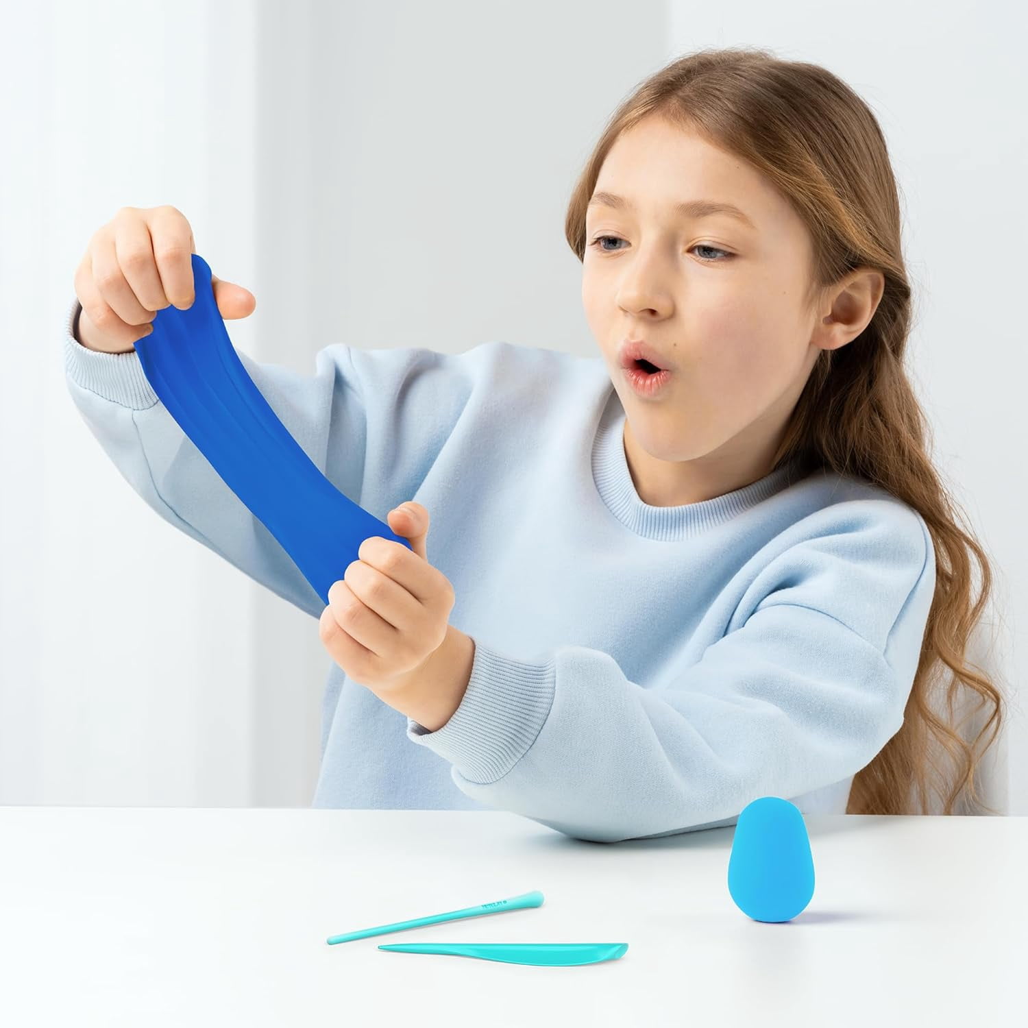 Hey Clay Bluey and Friends, Colorful Modeling Air-Dry Clay, 15 cans with Fun Interactive App for Kids Ages 3+ Years